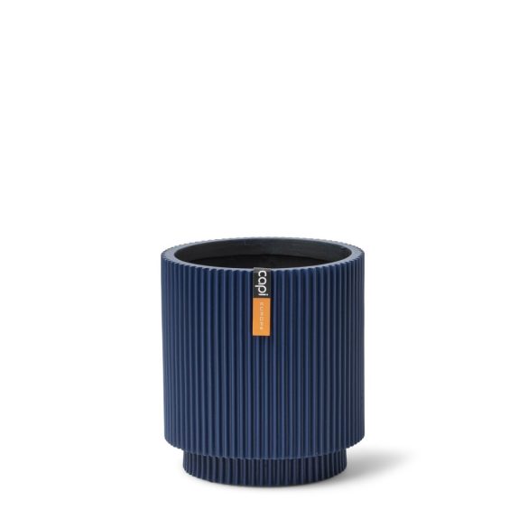 Capi Groove Cylinder virágcserép, 19x21 cm - sötét kék