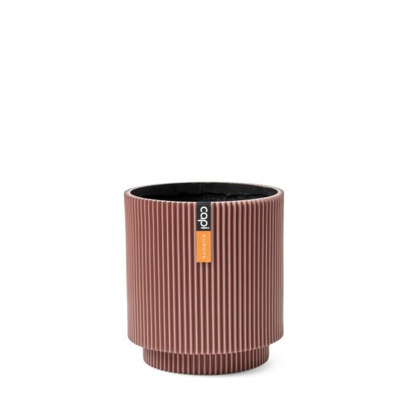 Capi Groove Cylinder virágcserép, 19x21 cm - pink