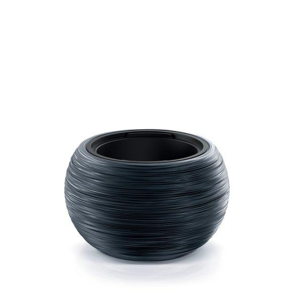 Prosperplast Furu Bowl virágcserép, 40 cm - antracit