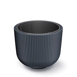 Prosperplast Milly Bowl virágcserép, 40 cm - antracit