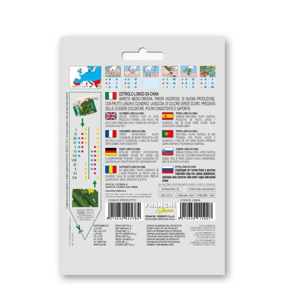 Franchi Sementi Uborka vetőmag - Longo Da China