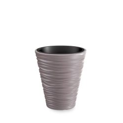 Prosperplast Sand Low virágcserép, 30 cm - mokka