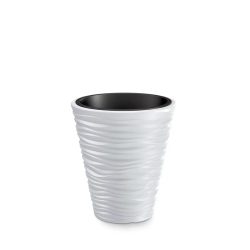 Prosperplast Sand Low virágcserép, 30 cm - fehér