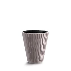 Prosperplast Sandy Low virágcserép, 30 cm - mokka