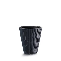 Prosperplast Sandy Low virágcserép, 30 cm - antracit