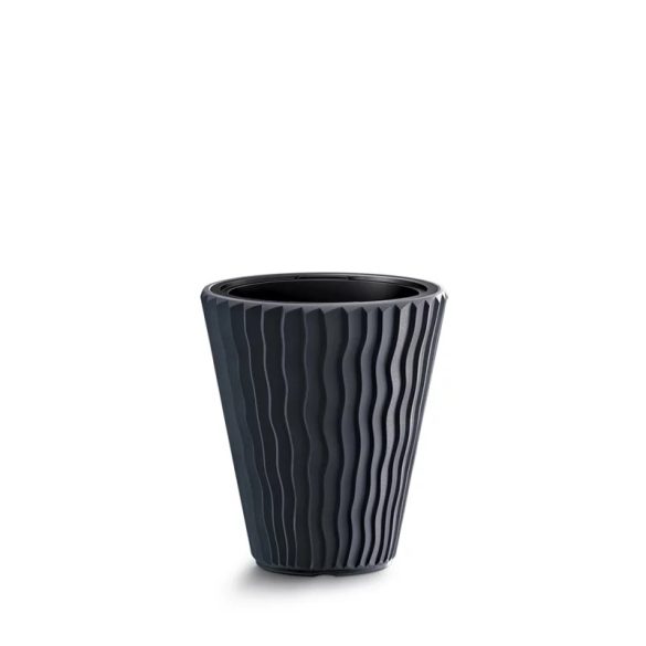 Prosperplast Sandy Low virágcserép, 35 cm - antracit
