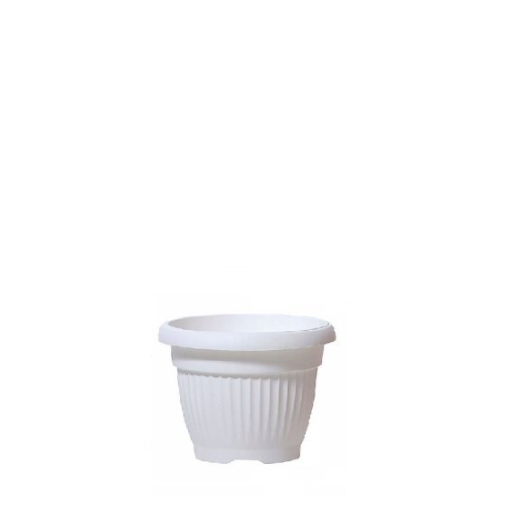 Posperplast Terra virágcserép, 15 cm - fehér