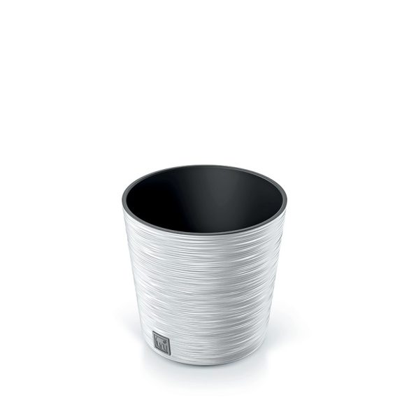 Prosperplast Furu Low Round virágcserép, 25 cm - fehér