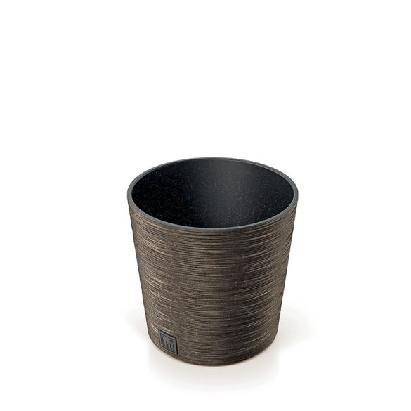Furu Round ECO virágcserép, 25 cm - kávé
