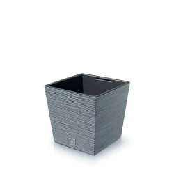 Prosperplast Furu Square Low virágcserép, 24 cm - beton