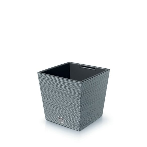 Prosperplast Furu Square Low virágcserép, 24 cm - beton