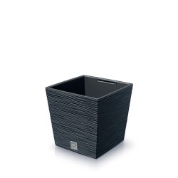 Prosperplast Furu Square Low virágcserép, 24 cm - antracit
