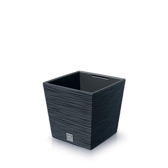 Prosperplast Furu Square Low virágcserép, 24 cm - antracit