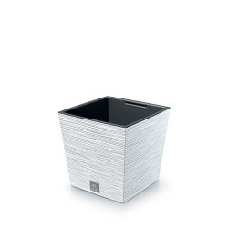 Prosperplast Furu Square Low virágcserép, 24 cm - fehér