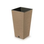   Prosperplast Furu Square Eco Wood virágcserép, 30 cm - natúr