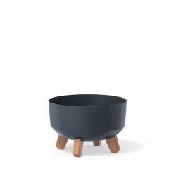   Prosperplast Gracia Low alacsony virágcserép, 24 cm - antracit