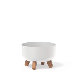   Prosperplast Gracia Low alacsony virágcserép, 24 cm - fehér