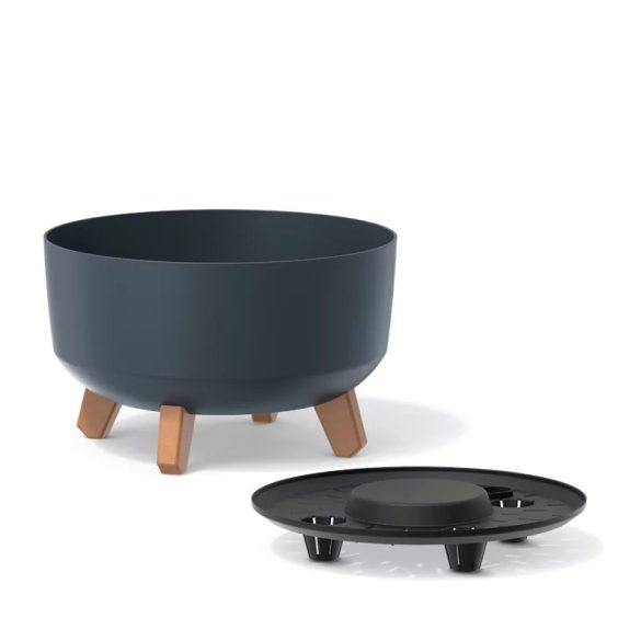 Gracia Low virágcserép kivehető betéttel - fehér (23,5 cm)