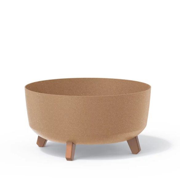 DGRL400LW-4665W Prosperplast Gracia virágcserép alacsony ECO WOOD - natúr
