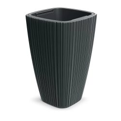   Prosperplast Oro High Square virágcserép, 30 cm - sötét szürke