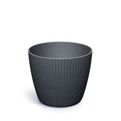 Prosperplast Lamia round Eco Wood, 14 cm - antracit