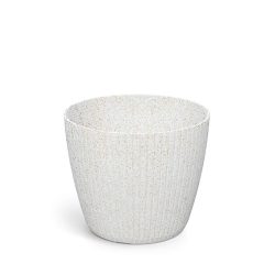 Prosperplast Lamia round Eco Wood, 14 cm - fehér