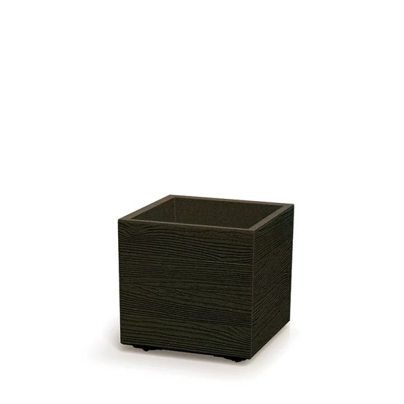 Prosperplast Madera Case Eco Wood virágláda, 40 cm - kávé