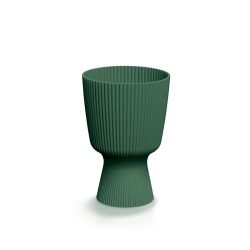   Prosperplast Milly Round Elegant virágcserép, 15 cm - fenyőzöld