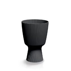   Prosperplast Milly Round Elegant virágcserép, 15 cm - szén