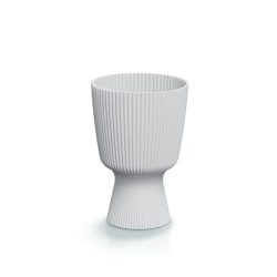   Prosperplast Milly Round Elegant virágcserép, 15 cm -  fehér