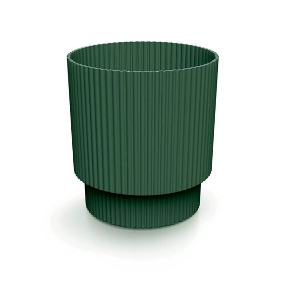 Prosperplast Milly Round virágcserép, 17 cm - fenyőzöld
