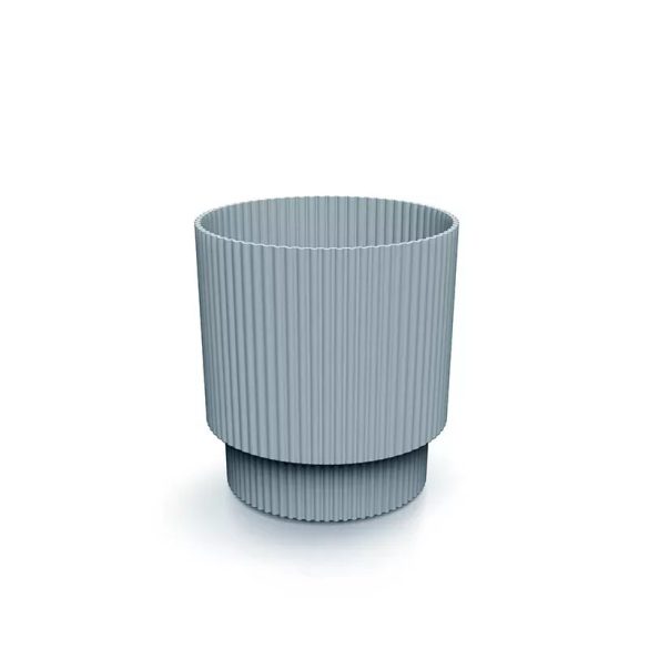 Prosperplast Milly Round virágcserép, 17 cm - világos szürke