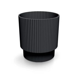 Prosperplast Milly Round virágcserép, 17 cm - szén