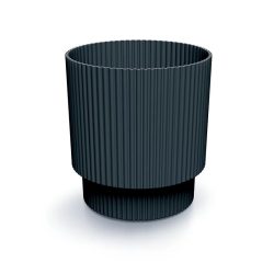 Prosperplast Milly Round virágcserép, 17 cm - antracit