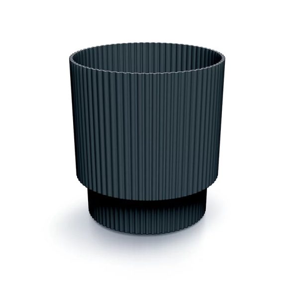 Prosperplast Milly Round virágcserép, 17 cm - antracit