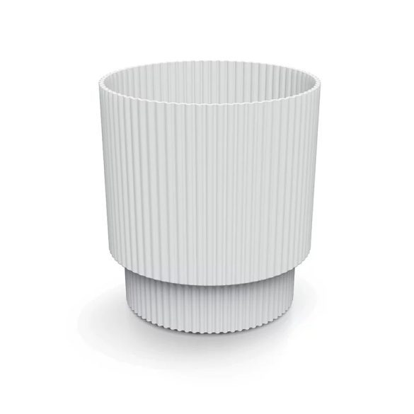 Prosperplast Milly Round virágcserép, 17 cm - fehér