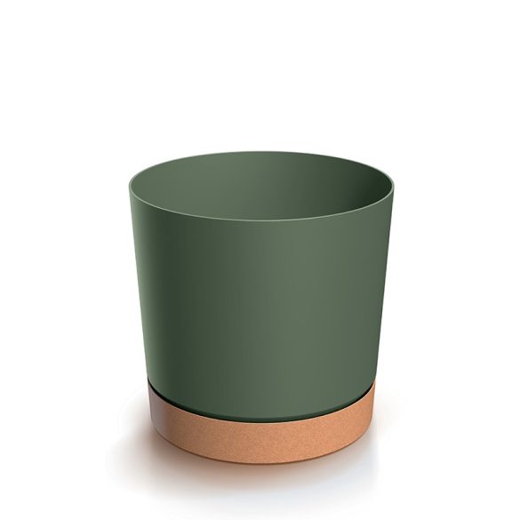Prosperplast Tubo Pm virágcserép, 30 cm - fenyőzöld