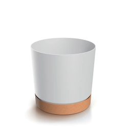Prosperplast Tubo Pm virágcserép, 30 cm - fehér