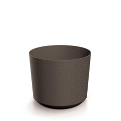 Prosperplast Tubo Eco Wood virágcserép, 15 cm - kávé