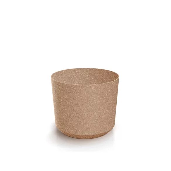 Prosperplast Tubo Eco Wood virágcserép, 18 cm - natúr