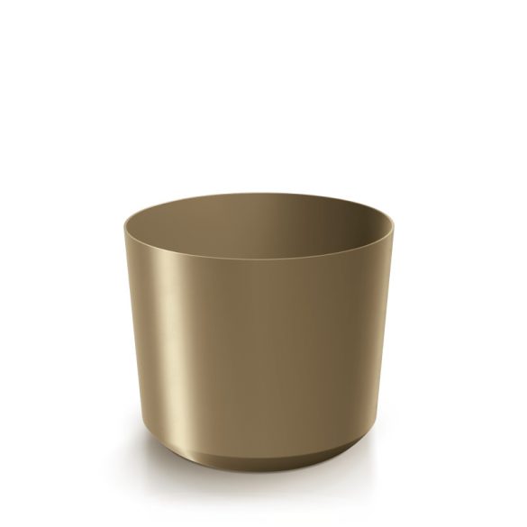 Prosperplast Tubo virágcserép, 35 cm - régi arany