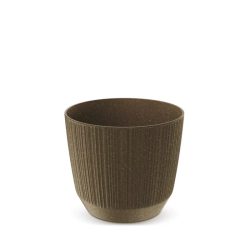 Prosperplast Ryfo Eco Wood virágcserép, 17 cm - kávé