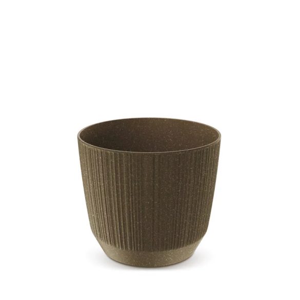 Prosperplast Ryfo Eco Wood virágcserép, 17 cm - kávé