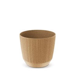 Prosperplast Ryfo Eco Wood virágcserép, 17 cm - natúr