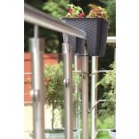 Prosperplast Ratolla Square négyszög korlátláda, 40 cm - umbra