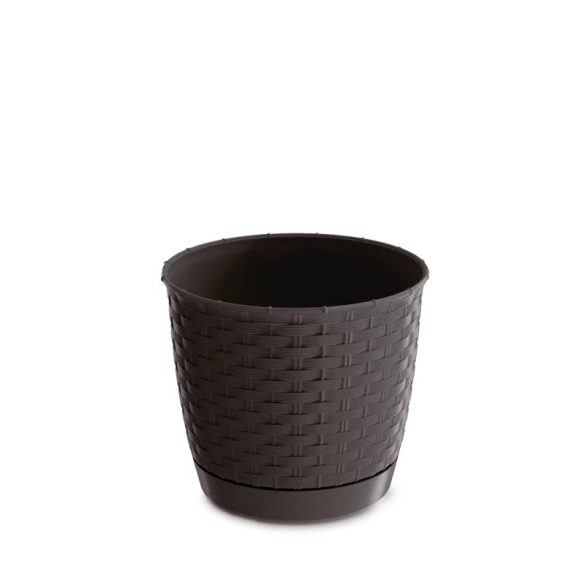Prosperplast Ratolla round virágcserép, 22 cm - umbra