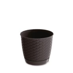 Prosperplast Ratolla round virágcserép, 30 cm - umbra