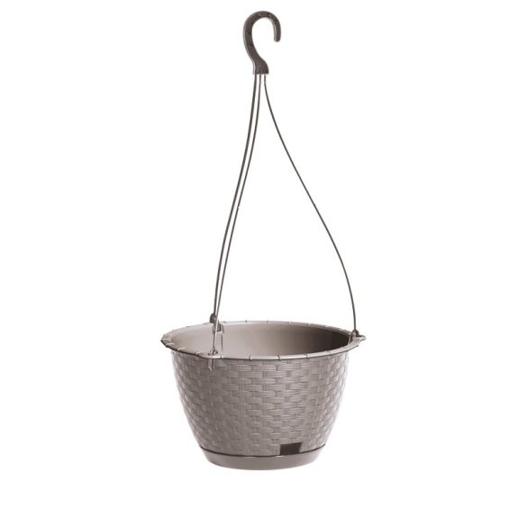 DRLW215-7529U Prosperplast függőcserépRATOLLA ROUND W - MOKKA