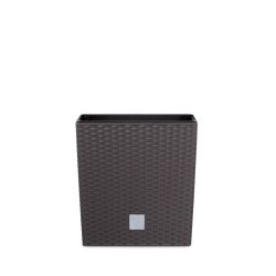 Prosperplast Rato Low 2in1 virágcserép, 20 cm - umbra