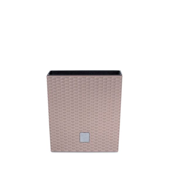 Prosperplast Rato Low 2in1 virágcserép, 20 cm - mokka
